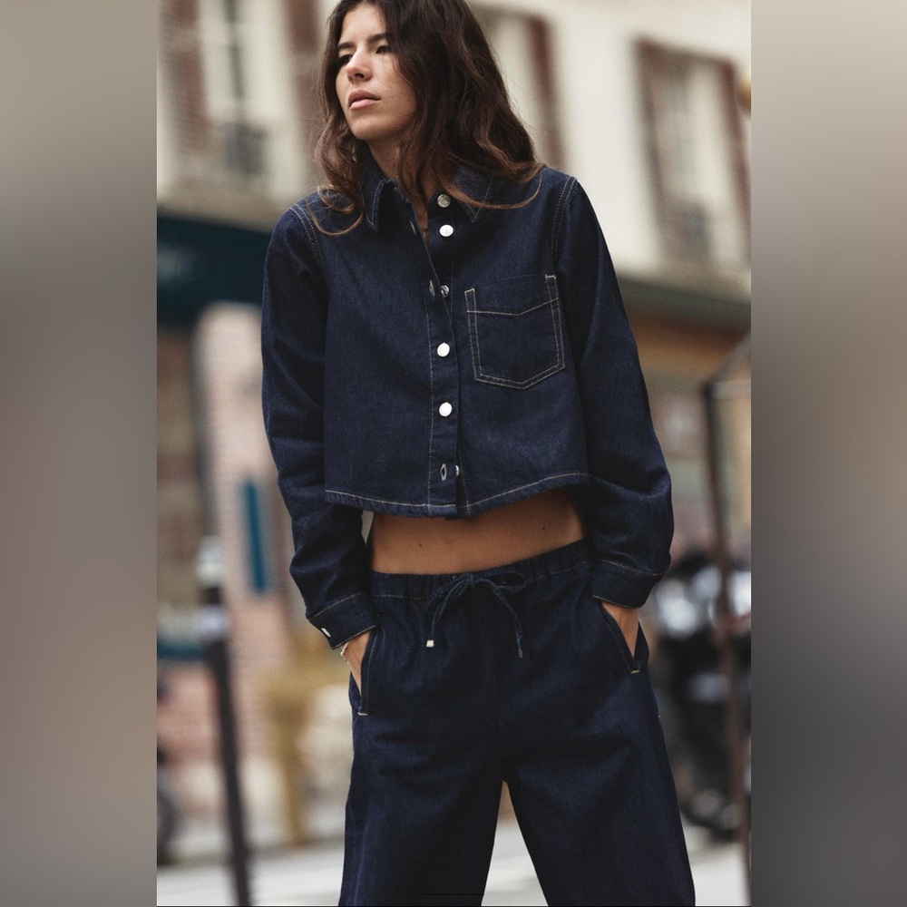 Zara Z1975 Denim Shirt/Jacket size small